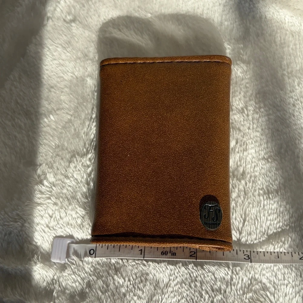 Vintage Genuine Leather 8 Hook Key Case Holder Wallet Brown Snap Organizer